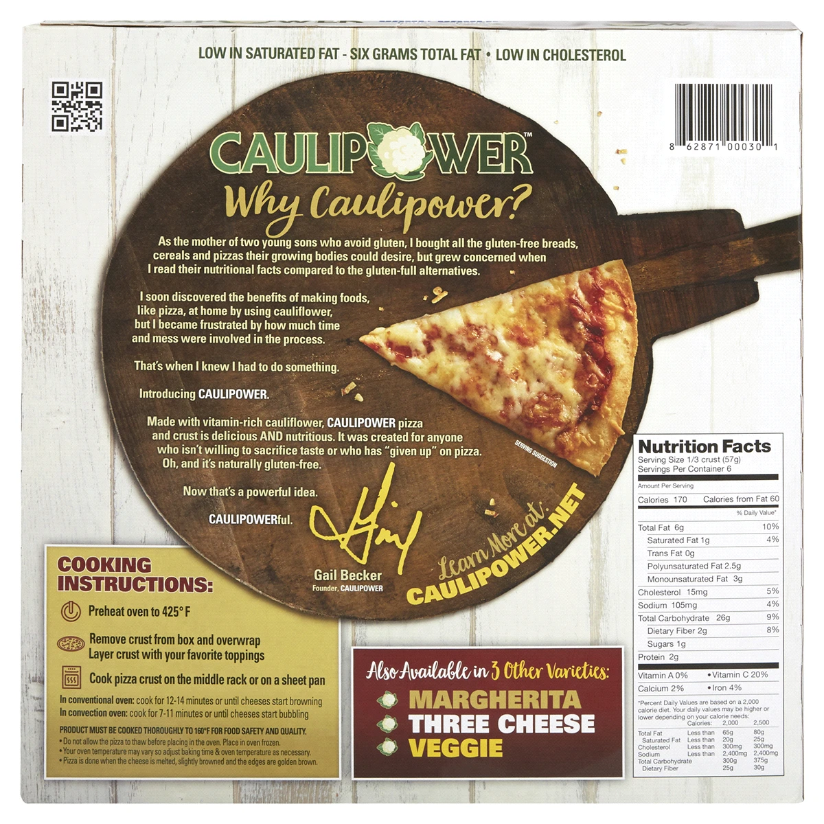 Caulipower Cauliflower Pizza Crusts 4 Caulipower Cauliflower Pizza Crusts - Image 2