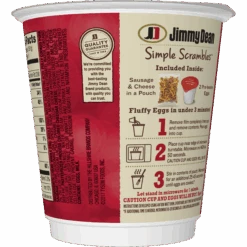 Jimmy Dean Simple Scrambles Sausage, 5.35 Oz. -Snack Shop 0 16221417d78866ce8f33d5d11ec27280