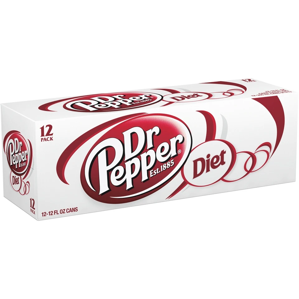 Dr Pepper Diet Dr Pepper Soda, 12 Fl Oz Cans, 12 Pack 4 Dr Pepper Diet Dr Pepper Soda, 12 Fl Oz Cans, 12 Pack - Image 2