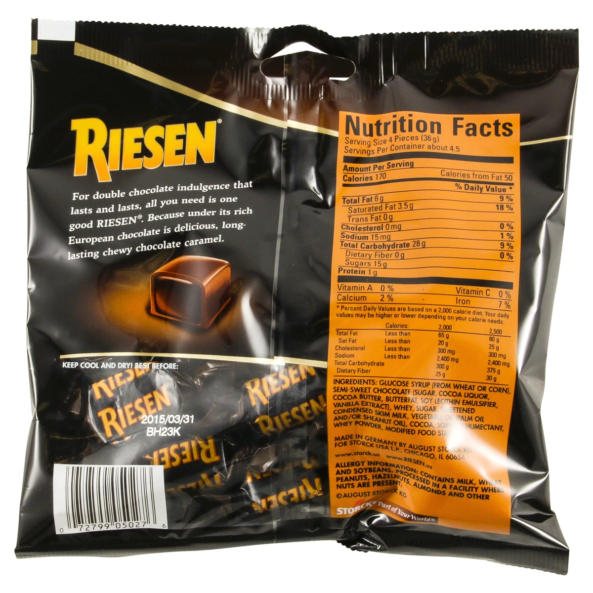 Riesen Chocolate Caramels 4 Riesen Chocolate Caramels - Image 2