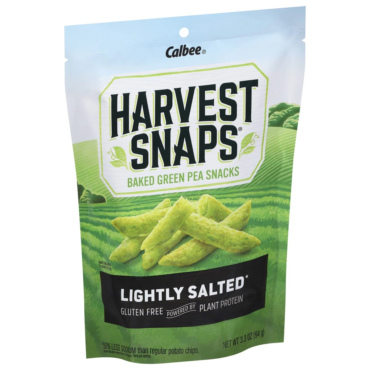 Harvest Snaps Green Pea Snack Crisps Lightly Salted, 3.3 Oz 4 Harvest Snaps Green Pea Snack Crisps Lightly Salted, 3.3 Oz - Image 2
