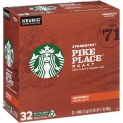 Starbucks Pike Place Roast, Medium Roast K-Cup Coffee Pods, 100% Arabica -Snack Shop 0 6ef752ef59be90cf43be7ce09a6ce19c