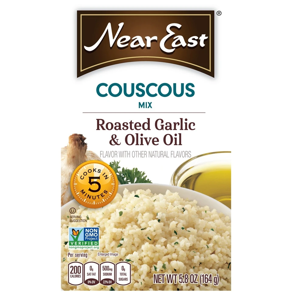 Near East Couscous Mix Roasted Garlic & Olive Oil 5.8 Oz 4 Near East Couscous Mix Roasted Garlic & Olive Oil 5.8 Oz - Image 2
