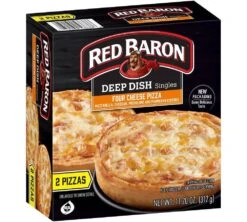 Red Baron Deep Dish Singles Four Cheese Frozen Pizza - 11.2oz -Snack Shop 0 728410cb8eaefa5ce3522765b905697f