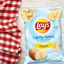 Lay's Lightly Salted Classic Potato Chips - 7.75oz -Snack Shop 0 92b59e60dc3f5369a055bd941950c2fe
