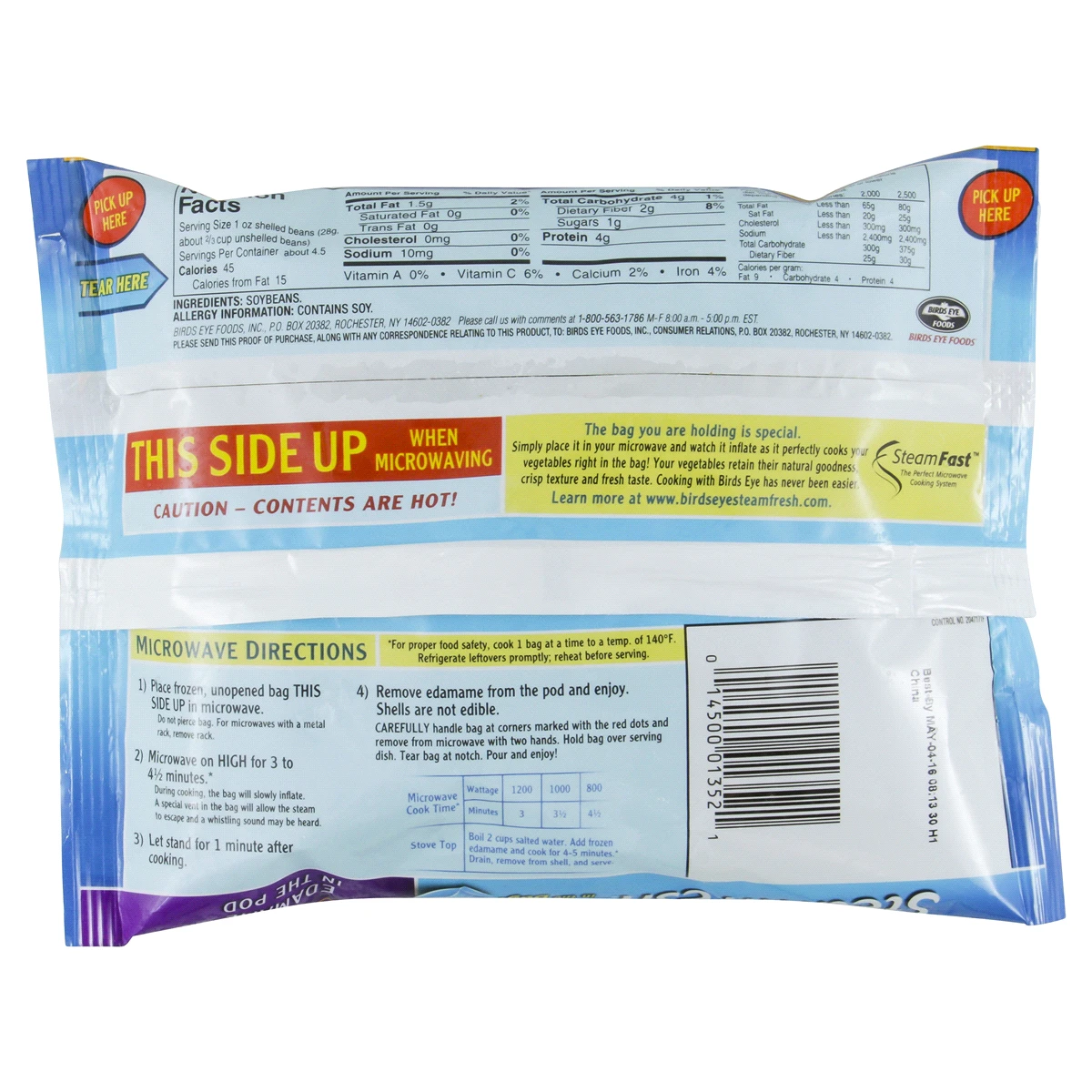 Birds Eye Edamame In The Pod, Frozen Vegetable, 10 OZ 4 Birds Eye Edamame In The Pod, Frozen Vegetable, 10 OZ - Image 2