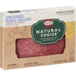 Hormel Natural Choice Uncured Hard Salami, 6 Oz -Snack Shop 0 dddcc323c2b743ec5470881feebd81d2