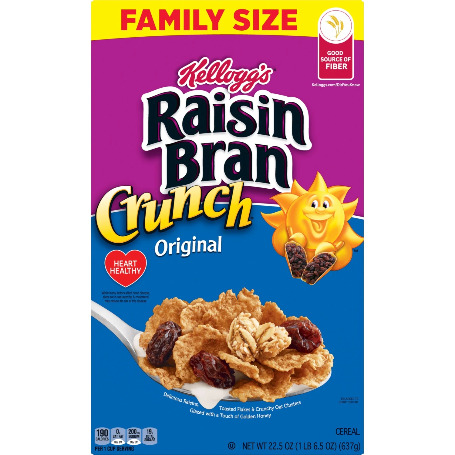 Kellogg's Raisin Bran Crunch Original Cold Breakfast Cereal 8 Kellogg's Raisin Bran Crunch Original Cold Breakfast Cereal - Image 6