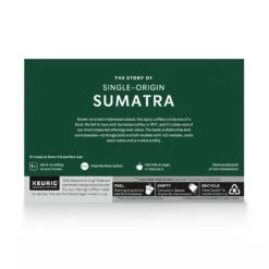 Starbucks K-Cup Pods Single Origin Dark Roast Ground Sumatra Coffee 10 - 0.42 Oz Pods -Snack Shop 0 f065428291bd6009ad9684ce4efd81f2