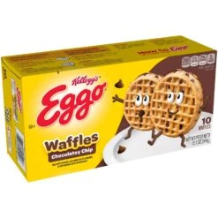 Eggo Frozen Waffles, Chocolatey Chip, 12.3 Oz, 10 Count, Frozen -Snack Shop 1 016827da96aae593c396d9da6fc9fa5f