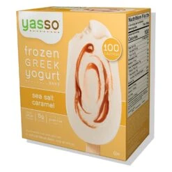 Yasso Frozen Greek Yogurt - Sea Salt Caramel Bars - 4ct -Snack Shop 1 0b90401ad447b4b3eec73b362ef0c965