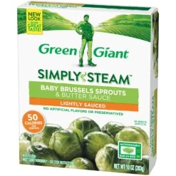 Green Giant Simply Steam Lightly Sauced Baby Brussels Sprouts & Butter Sauce 10 Oz 12 Green Giant Simply Steam Lightly Sauced Baby Brussels Sprouts & Butter Sauce 10 Oz -Snack Shop 1 1085a05135f51f56e7c0f635176a88e9