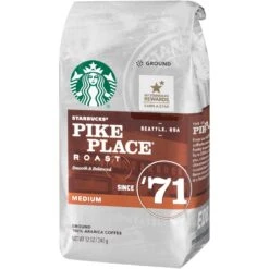 Starbucks Medium Roast Ground 100% Arabica Pike Place Roast Coffee 12 Oz -Snack Shop 1 1b4a6605a94bae14dc3b33d57a1d7fe9