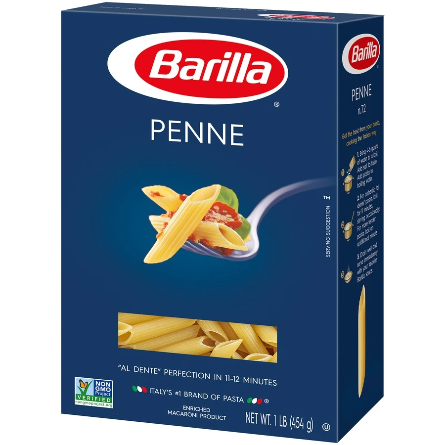 Barilla Blue Box Penne Non-GMO Project Certified & Kosher Pasta 7 Barilla Blue Box Penne Non-GMO Project Certified & Kosher Pasta - Image 5