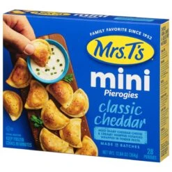 Mrs. T's Mini Classic Cheddar Pierogies 28 Ea -Snack Shop 1 35a6f2d373b5033afc4e1a200060b59c