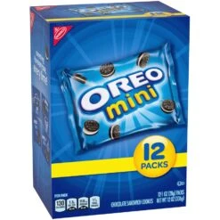 OREO Mini Chocolate Sandwich Cookies - Snack Pack - 12oz / 12ct 12 OREO Mini Chocolate Sandwich Cookies - Snack Pack - 12oz / 12ct -Snack Shop 1 36365768a5fed1185c770571e3e6ea62