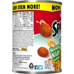 SpaghettiOs Canned Pasta With Meatballs - 15.6oz -Snack Shop 1 62969abdd19b3e6ebaef1966228585f3