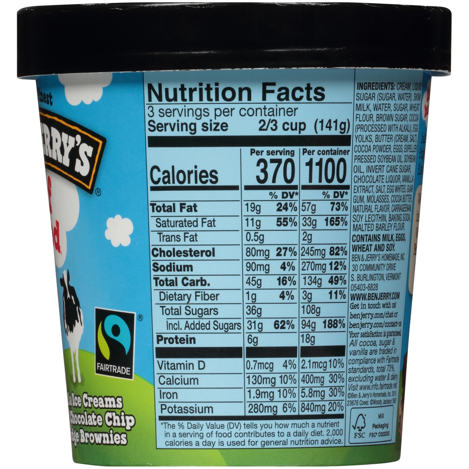 Ben & Jerry's Ice Cream Half Baked, 16 Oz 5 Ben & Jerry's Ice Cream Half Baked, 16 Oz - Image 3