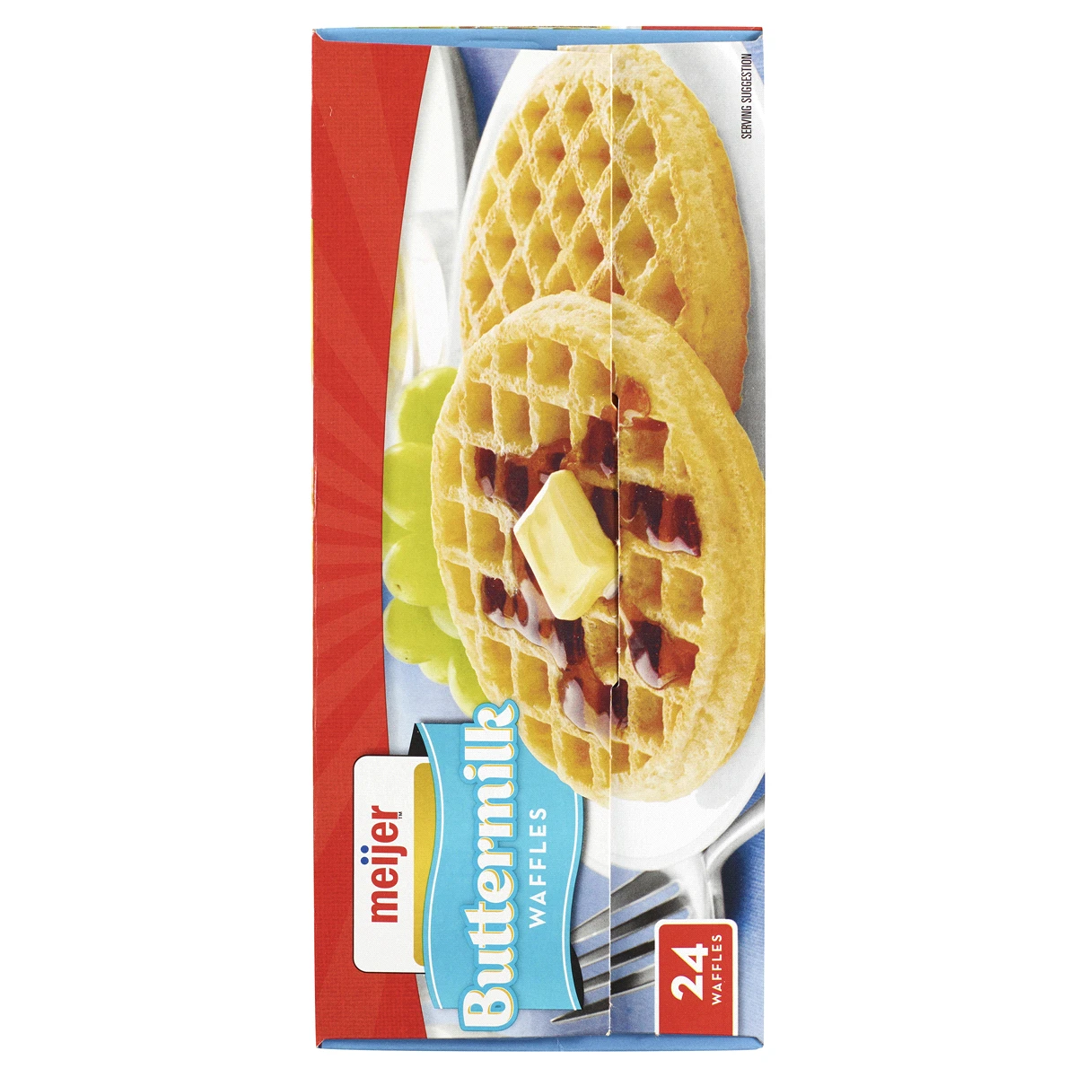 Meijer Buttermilk Frozen Waffles 4 Meijer Buttermilk Frozen Waffles - Image 2