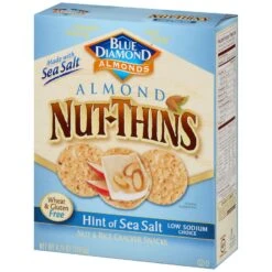 Blue Diamond Nut Thins Hint Of Sea Salt - 4.25oz -Snack Shop 1 f1986c692385df6eeeac62add69d86b2