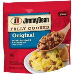 Jimmy Dean® Fully Cooked Original Breakfast Sausage Crumbles, 9.6 Oz -Snack Shop 1 f4a59a02e1648ae42503297656cc0c30