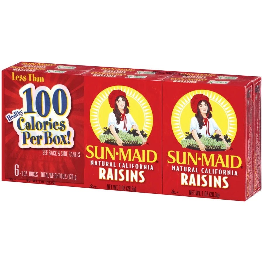 Sun-Maid California Sun-Dried Raisins - 1oz / 6ct 5 Sun-Maid California Sun-Dried Raisins - 1oz / 6ct - Image 3