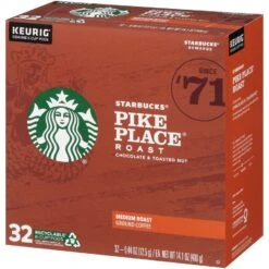 Starbucks Pike Place Roast, Medium Roast K-Cup Coffee Pods, 100% Arabica -Snack Shop 1 fa6356253d93c706ca14f46a4aa3d795