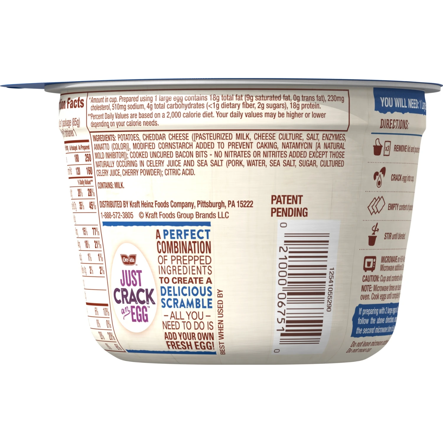 Ore-Ida Just Crack An Egg All American Scramble Kit With Potatoes, Cheese, Bacon - 3oz 13 Ore-Ida Just Crack An Egg All American Scramble Kit With Potatoes, Cheese, Bacon - 3oz - Image 11