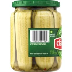 Claussen Kosher Dill Pickle Sandwich Slices, 20 Fl. Oz. Jar -Snack Shop 101 a7824996337f4f2e0623d53ded86e756