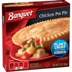 Banquet Frozen Microwaveable Chicken Pot Pie -Snack Shop 11 d44d98ff47771098e2bd888089482fa6