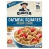 Quaker Oatmeal Squares Crunchy Oat Cereal Brown Sugar 14.5 Oz -Snack Shop 140816c7e12c477e4b2899872b4a73a3