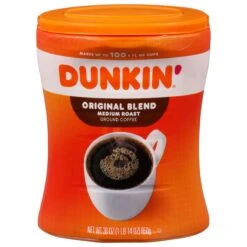 Dunkin' Original Blend, Medium Roast Coffee, 30-Ounce Canister
