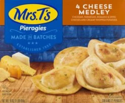 Mrs. T's 4 Cheese Medley Pierogies 12 Ea -Snack Shop 15 a2a87c96c91660f0568a90e333a70a0a