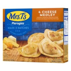 Mrs. T's 4 Cheese Medley Pierogies 12 Ea -Snack Shop 16 c6dc68be44e60af33f56b91717bd9302