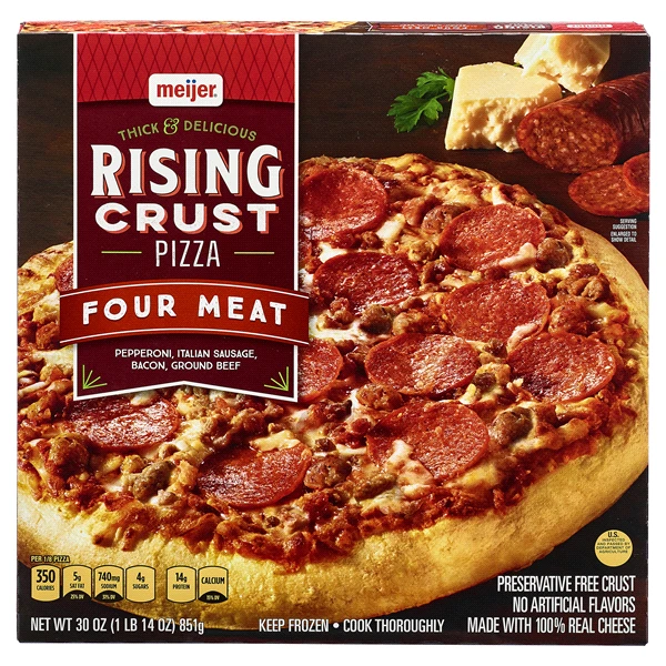 Meijer Rising Crust Four Meat Pizza 3 Meijer Rising Crust Four Meat Pizza