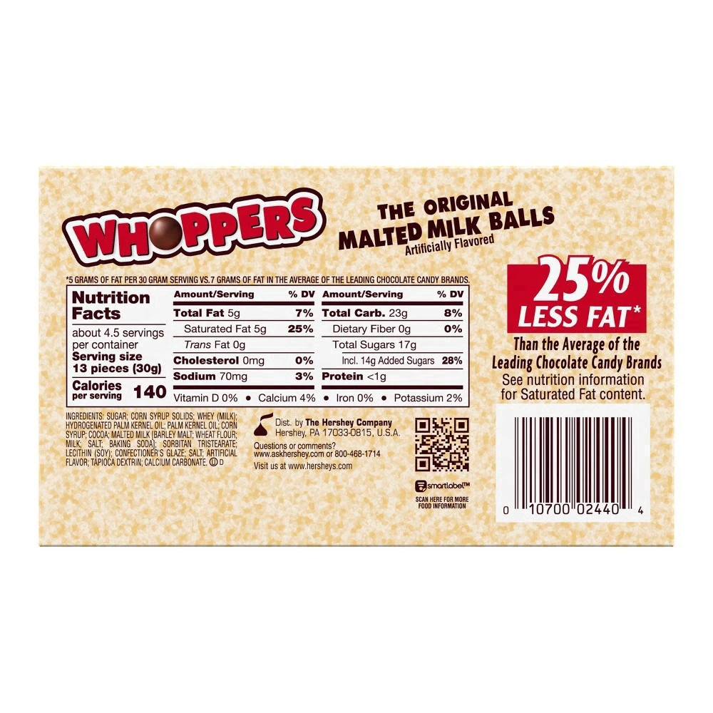 Whoppers Malted Milk Balls - 5oz 14 Whoppers Malted Milk Balls - 5oz - Image 12