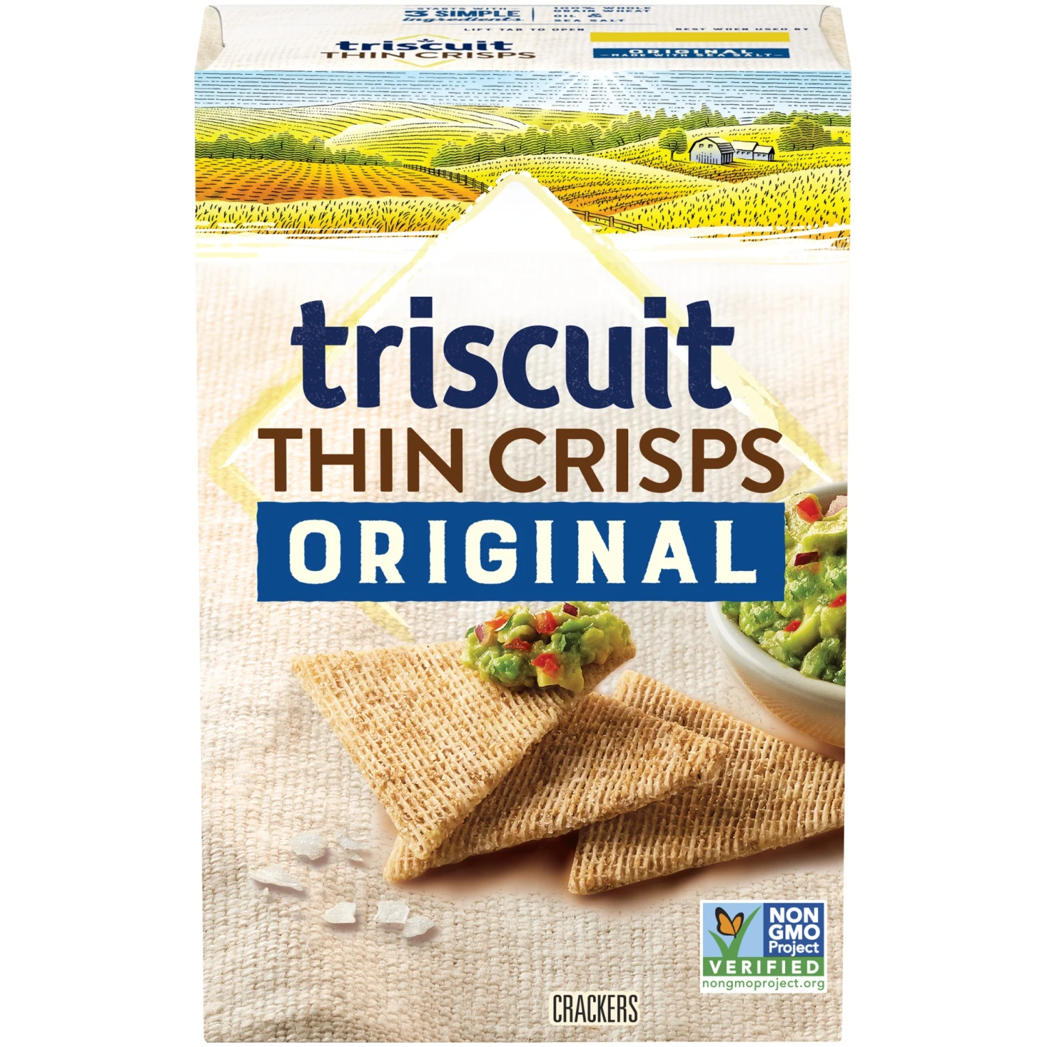 Triscuit Thin Crisps Whole Grain Wheat Vegan Crackers - 7.1oz 3 Triscuit Thin Crisps Whole Grain Wheat Vegan Crackers - 7.1oz