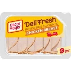 Oscar Mayer Deli Fresh Rotisserie Seasoned Chicken Breast Sliced Lunch Meat - 9oz