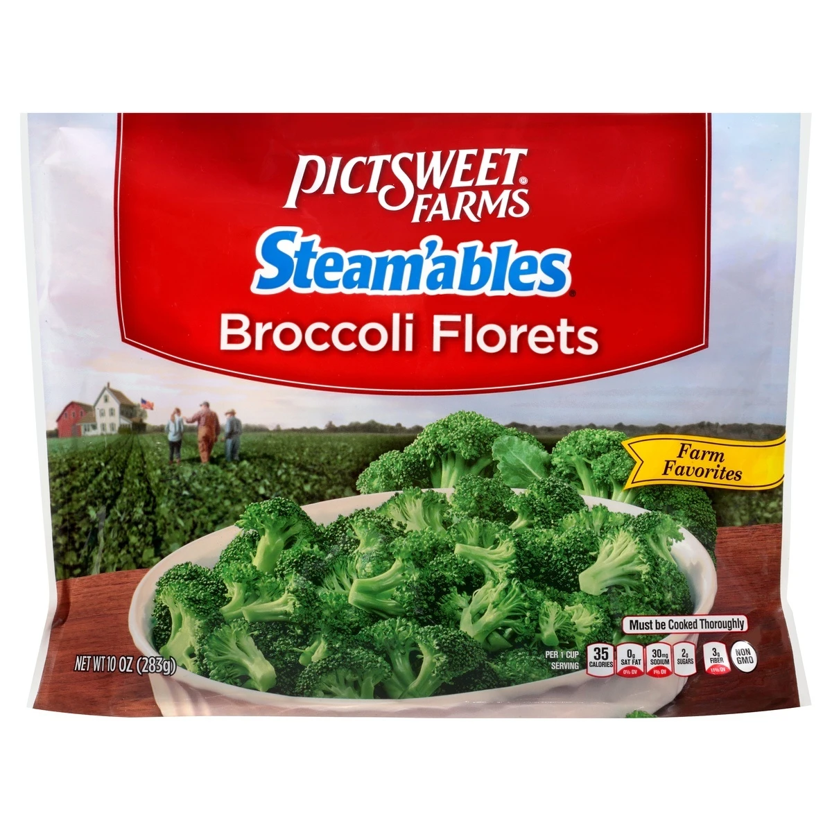 Pictsweet Farms Steam'ables Broccoli Florets, Farm Favorites - 10 Oz 3 Pictsweet Farms Steam'ables Broccoli Florets, Farm Favorites - 10 Oz