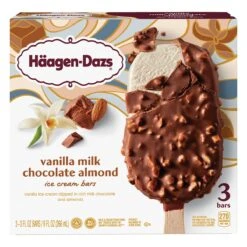 Häagen-Dazs Vanilla Milk Chocolate Almond Ice Cream Bars