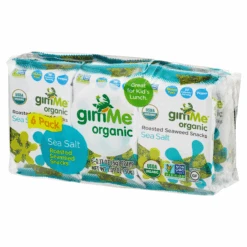 GimMe Roasted Sea Salt Seaweed Snack Value Pack 6 - 0.17 Oz Trays -Snack Shop 2 15fdd02fa074e75d6b673c0ff5d7430f