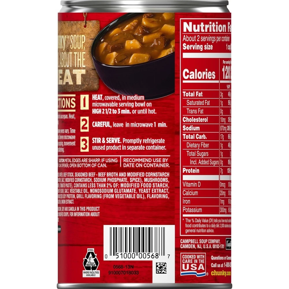 Campbell's Chunky Steak And Potato Soup 6 Campbell's Chunky Steak And Potato Soup - Image 4