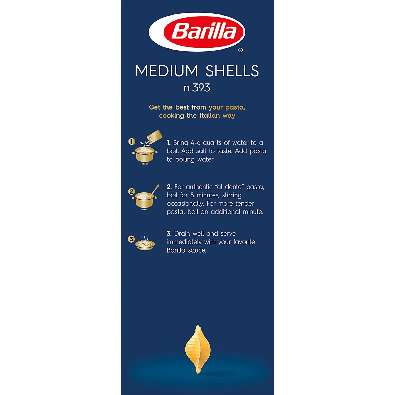 Barilla Medium Shells 1 Lb 6 Barilla Medium Shells 1 Lb - Image 4