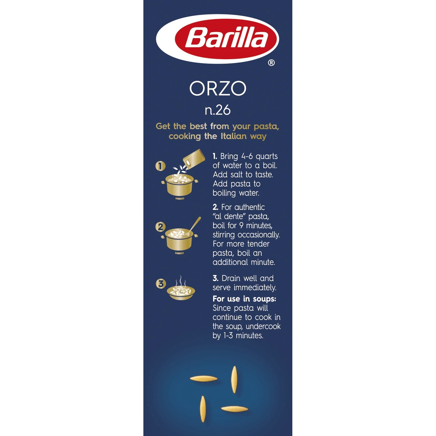 Barilla Orzo 1 Lb 6 Barilla Orzo 1 Lb - Image 4