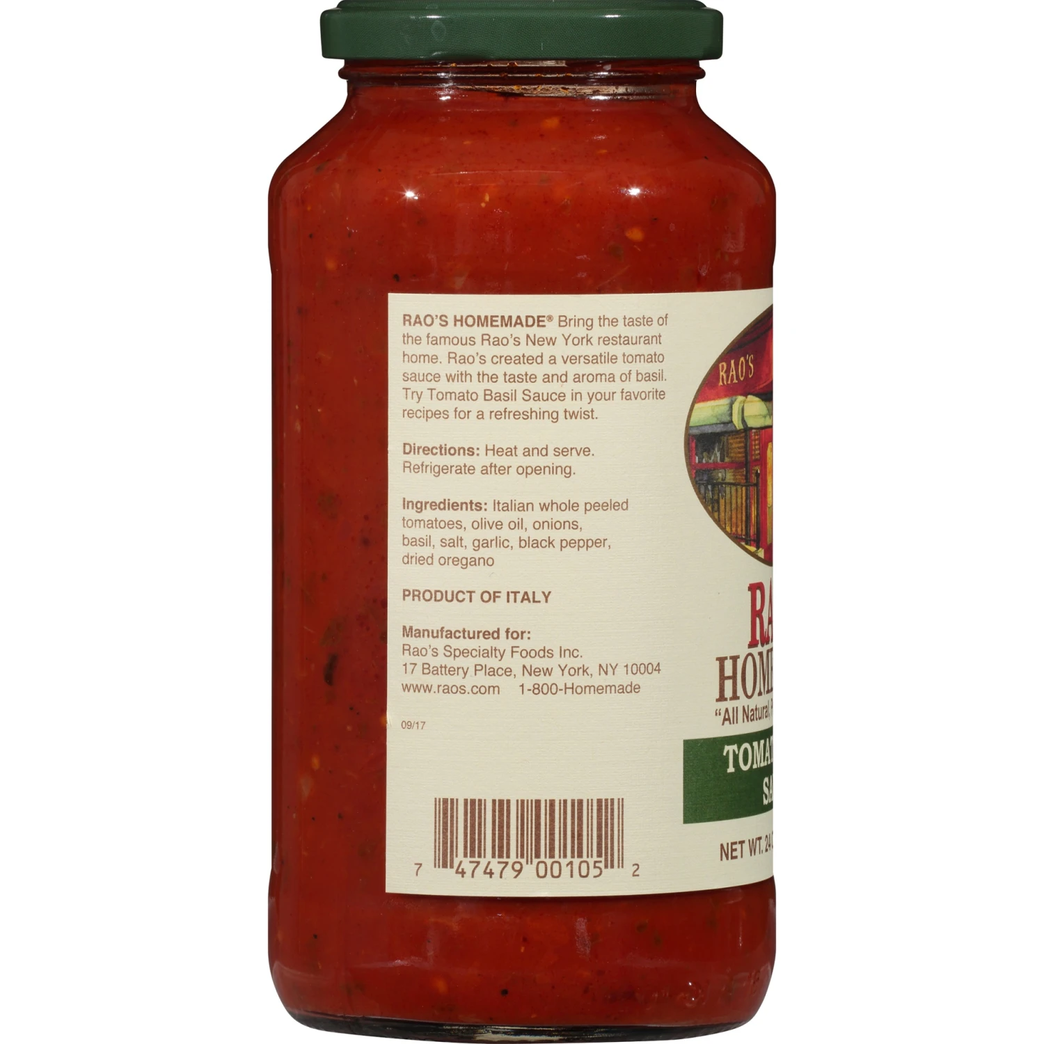 Rao's Homemade Tomato Basil Pasta Sauce 6 Rao's Homemade Tomato Basil Pasta Sauce - Image 4