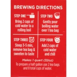 Luzianne Family Size Iced Tea Bags 24 Ea -Snack Shop 2 32ef11ec60dc21435f40aba2d5a004b7