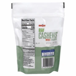 Meijer Unsalted Whole Raw Cashews -Snack Shop 2 37167bfbce97e3f6c812e190e19bdfc2