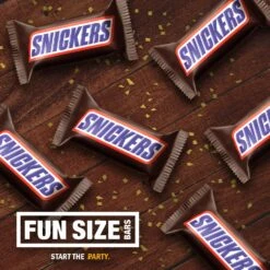 Snickers Fun Size Chocolate Candy Bars - 10.59oz 12 Snickers Fun Size Chocolate Candy Bars - 10.59oz -Snack Shop 2 4207e884ff342834eb21add464b43b43
