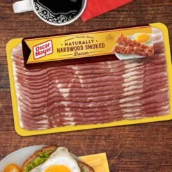 Oscar Mayer Hardwood Smoked Bacon - 16oz -Snack Shop 2 60355b8e5518c413331bceffdee146fe