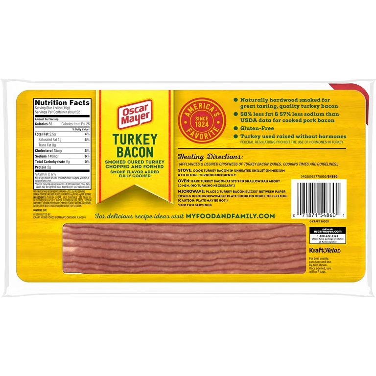 Oscar Mayer Turkey Bacon - 12oz 6 Oscar Mayer Turkey Bacon - 12oz - Image 4